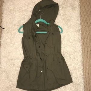 Zip-up, long vest